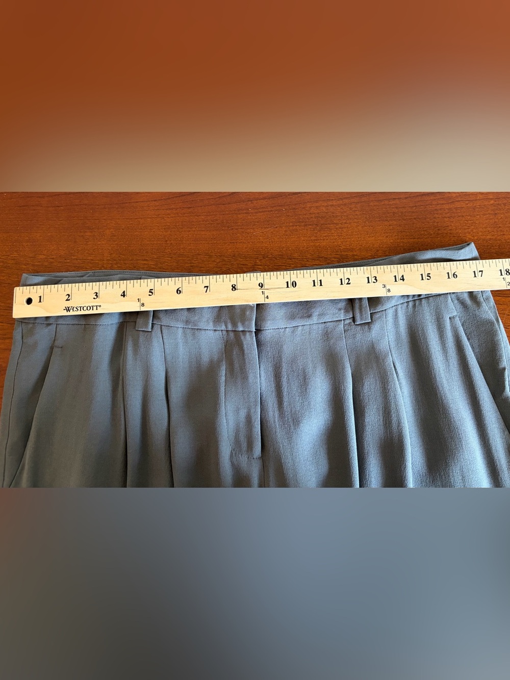 Eileen Fisher Wide-Leg Silk Dress Pants in Charcoal - Picture 7 of 8